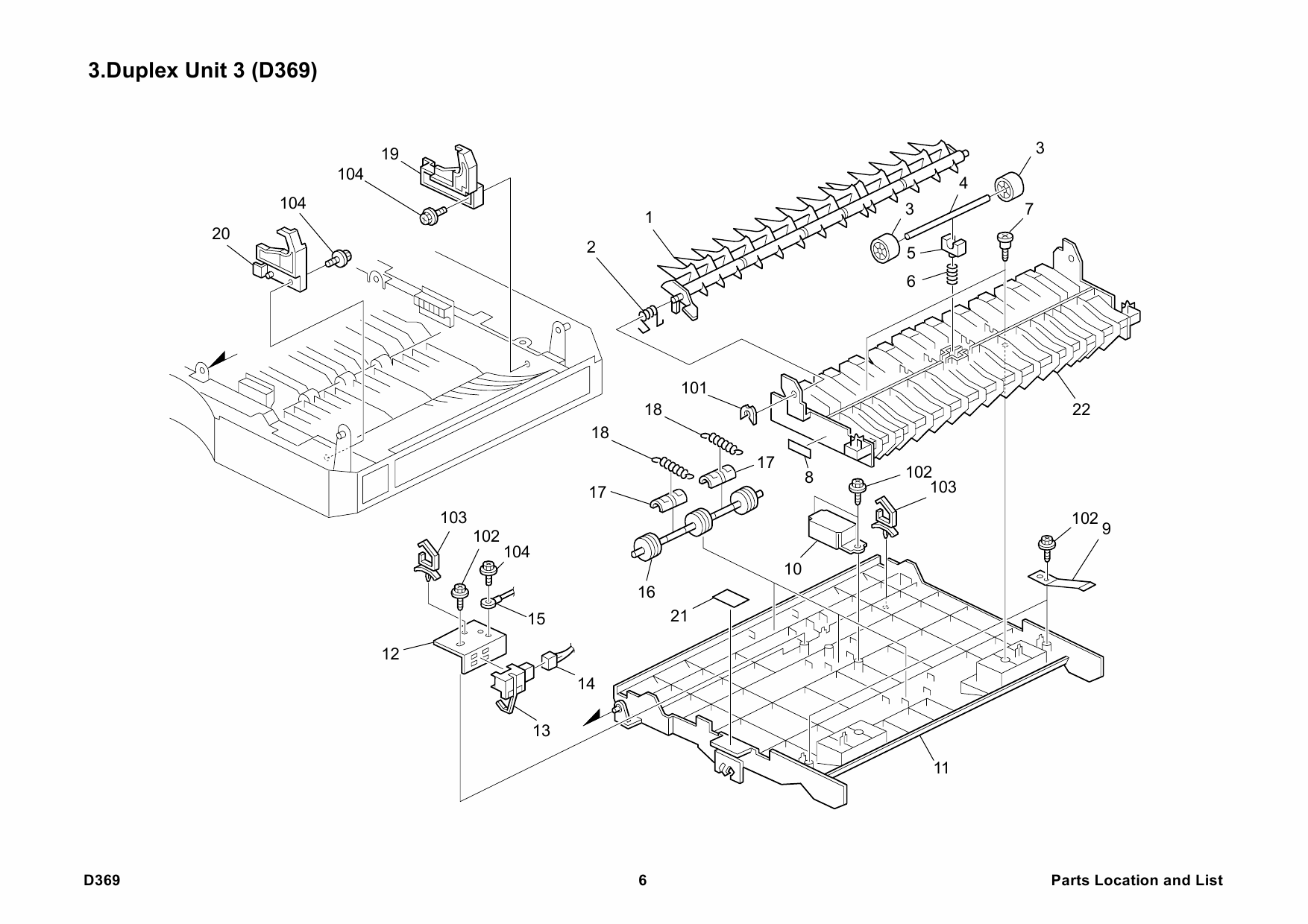 RICOH Options D369 DUPLEX-UNIT-AD3000 Parts Catalog PDF download-3 RICOH Options D369 DUPLEX-UNIT-AD3000 Parts Catalog PDF download-3